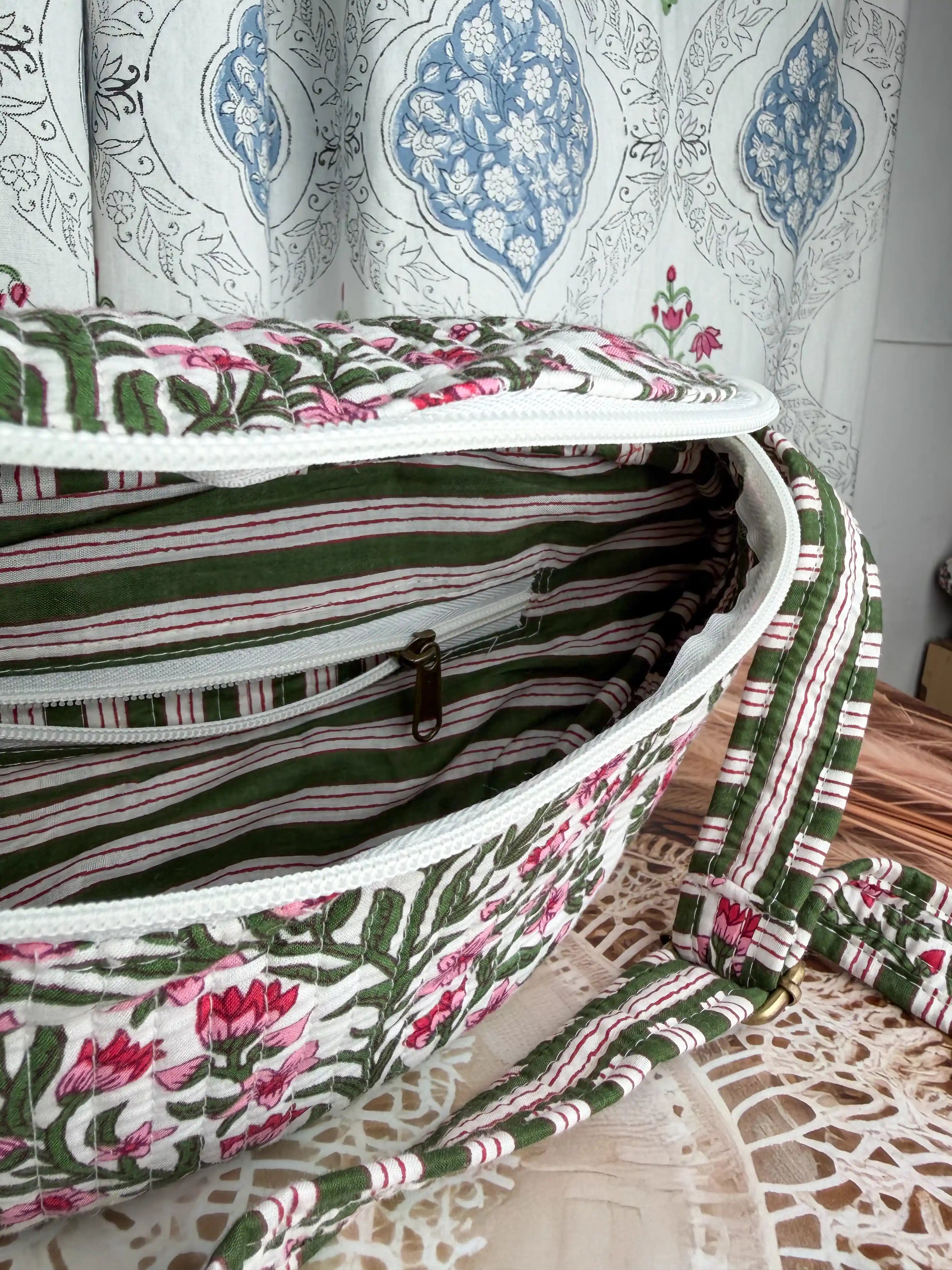 White Garden whisper Fanny Bag